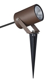 M9617  Quebec Spike/Wall Light, 10W LED, 3000K, IP65, Rust Brown